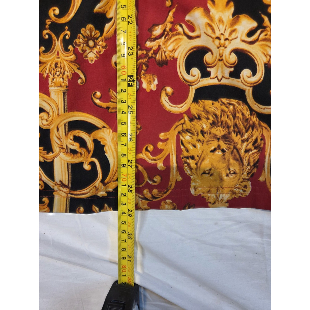 Drill Clothing Company Shirt Size Small Red and Black Gold Scepter Lion - Picture 5 of 7